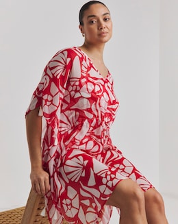 Magisculpt Shell Print Kaftan