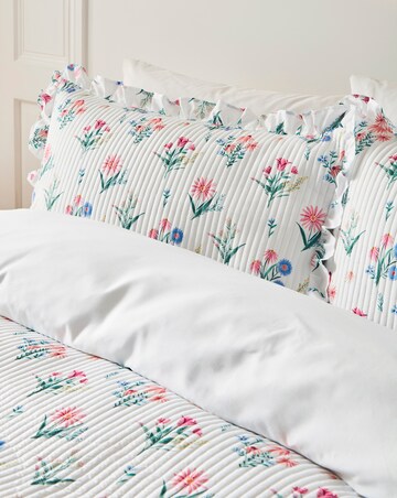 Julipa Izzy Floral Pinsonic Ruffle Duvet Cover Set