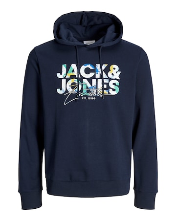 Jack & Jones Geplas Sweat Hood - Sky