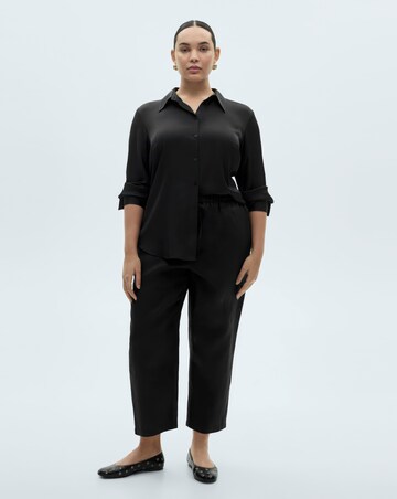 Mango Linen Straight Linen-Blend Trouser