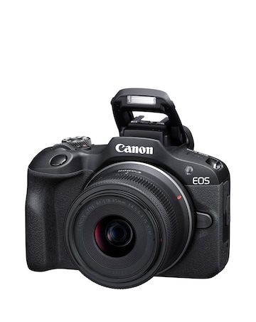 Canon EOS R100 APS-C Mirrorless Camera inc 128GB SD Card & Kit - Black