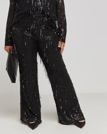 Joanna Hope Sequin Tassle Trousers