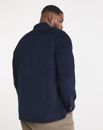 Cord Zip Through Overshirt