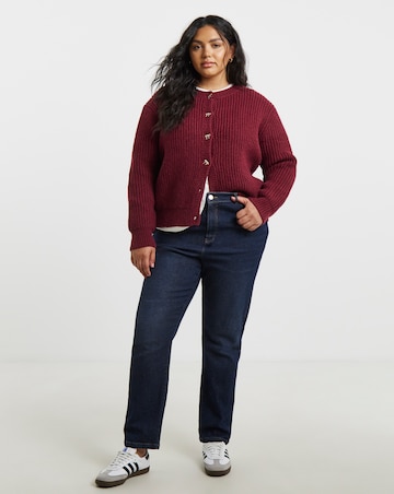 Lovedrobe Button Bow Chunky Cardigan