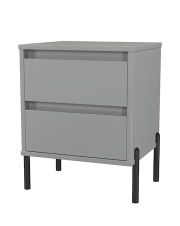 Sloan Ready Assembled 2 Drawer Bedside