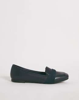 Aurora Twist Front Loafer Shoes - Wide Fit (E)