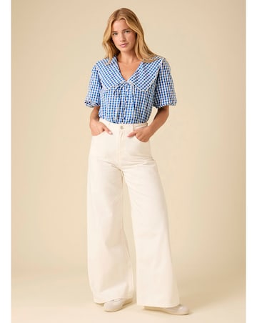 Nobody's Child Birdie Gingham Blouse