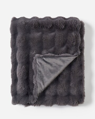 Bubble Faux Fur Throw