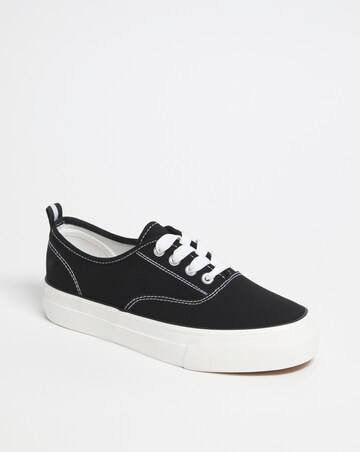 Gracie Stitch Detail Chunky Plimsole Extra Wide EEE Fit