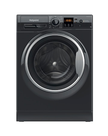 Hotpoint Anti-Stain NSWM 846 BS UK 8kg 1400rpm Washing Machine Black + Install
