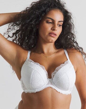 Pretty Secrets New Ella Padded Plunge Wired Bra (B-G) White