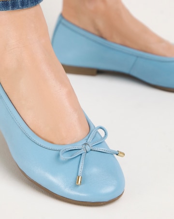 Eliza Basic Leather Ballerina - Extra Wide Fit (EEE)