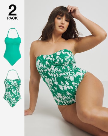 Value 2 Pack Bandeau Swimsuits