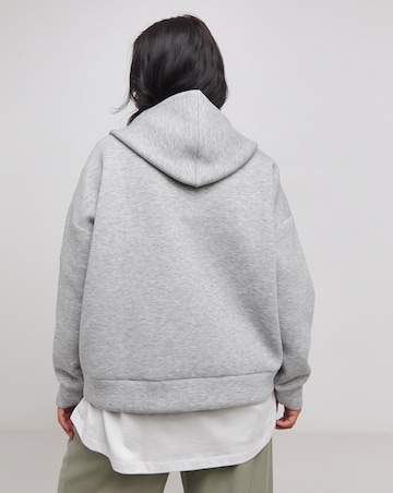 Grey Marl Luxe Modal Zip Through