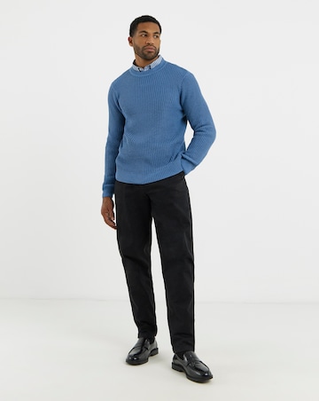 Textured Crew Neck Jumper