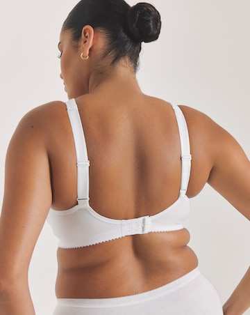 Miss Mary of Sweden Broderie Anglaise Cotton Non Wired Bra White