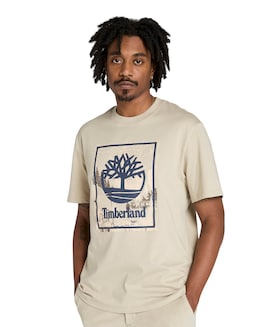 Timberland Tree Graphic T-Shirt - Natural