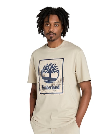 Timberland Tree Graphic T-Shirt - Natural