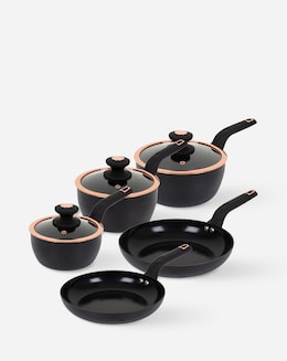 Tower Cavaletto Cookware 6 Piece Set Black