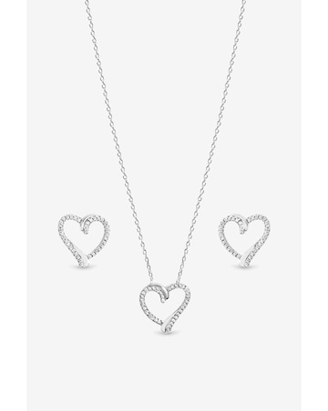 Inicio Pave Open Heart Set - Gift Box