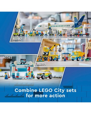 LEGO City Passenger Aeroplane Toy & 4 Airport Vehicles 60367