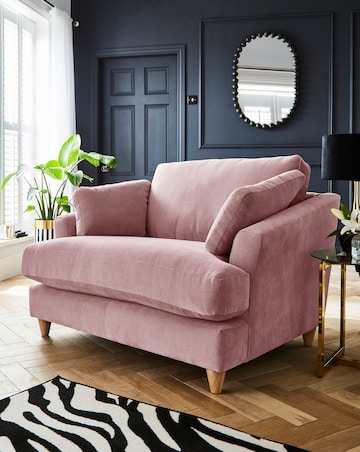 Joanna Hope Tilly Chenille Snuggler Chair