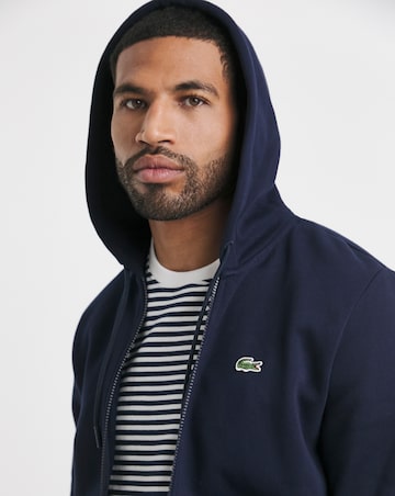 Lacoste Classic Zip Through Hoodie - Navy