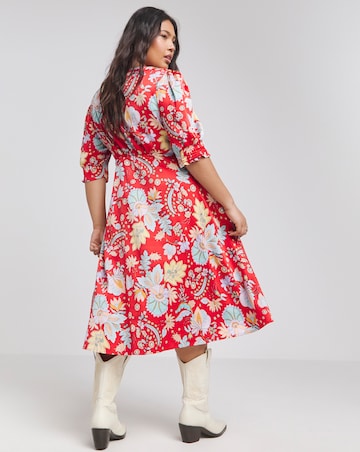 Joe Browns Poppy Floral Midi Dress