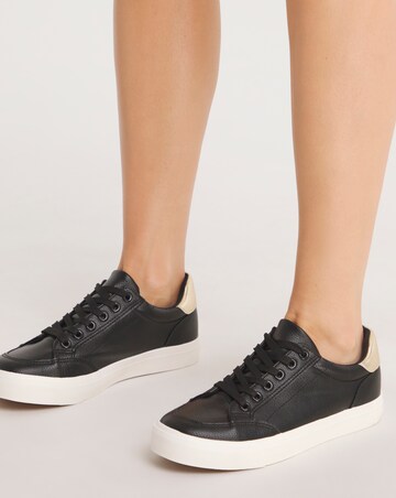 Millie Classic Lace Up Trainers - Wide Fit (E)