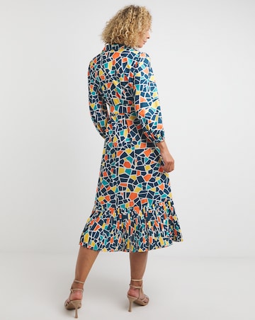 Raishma Studio Floral Print Frill Detailed Maxi Dress