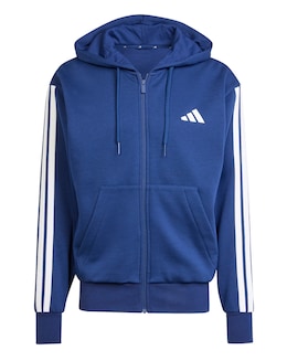 adidas 3 Stripes Full Zip Fleece Hoodie