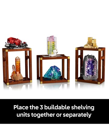 LEGO Ideas Mineral Collection, Crystal Display Shelves 21362