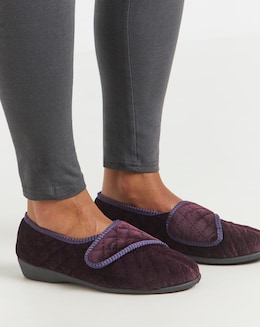 Topaz Touch &amp; Close Full Slipper - Extra Wide Fit (EEE)