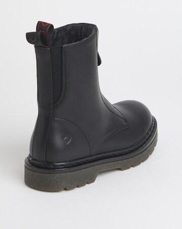 Heavenly Feet Oberon zip Chunky Boot Ex Wide Fit