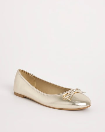 Selena Classic Flat Ballerina Shoes Extra Wide EEE Fit