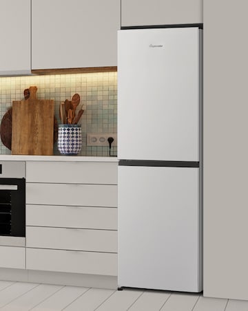 Fridgemaster MC55240E 174cm 50/50 Fridge Freezer White