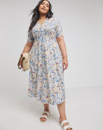 Joe Browns Floral Tea Jersey Midaxi Dress