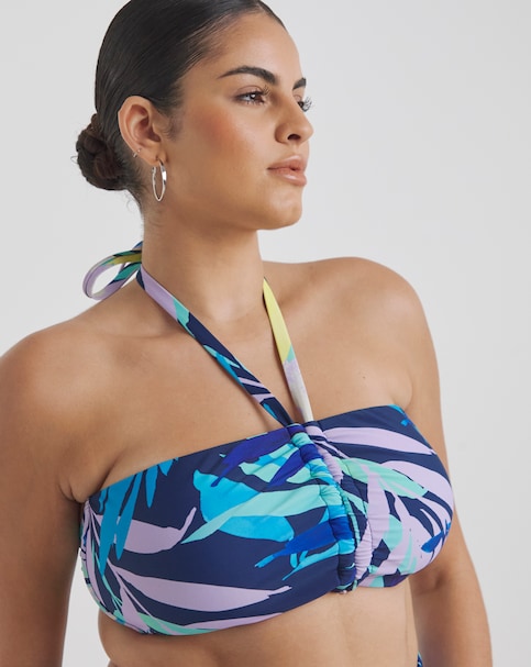Leaf Mix And Match Non Wired Bandeau Bikini Top
