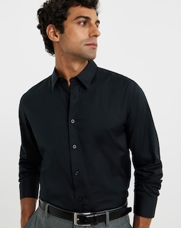 Cotton Stretch Mercerised Shirt Long
