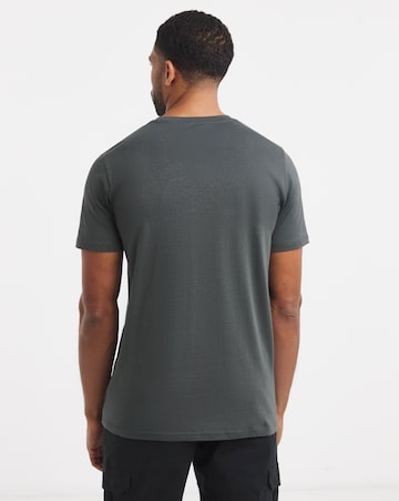 Pure Cotton Crew Neck T-Shirt Long - Green