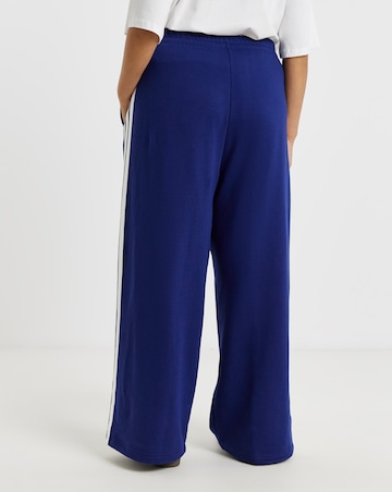 adidas 3 Stripe Wide Leg Joggers