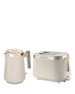 Russell Hobbs Bronte Kettle &amp; 4 Slice Toaster Stone