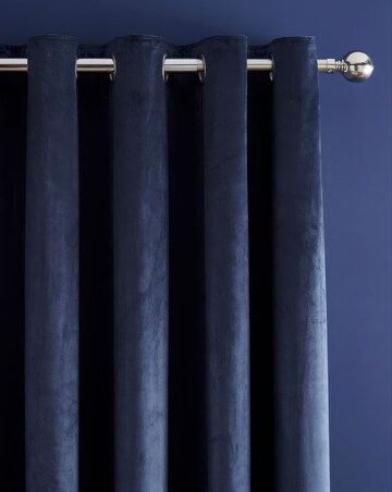 Catherine Lansfield Kingsley Matt Velvet Curtains