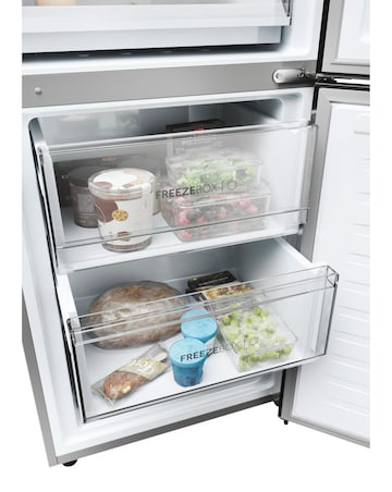 Haier Series 3 HDPW3618DNPK WiFi 185cm 60/40 Fridge Freezer Silver + Install