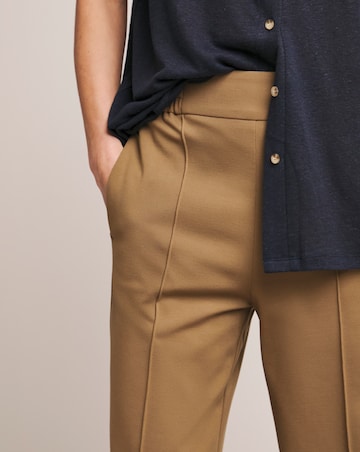Anthology Camel Ponte Pull On Wide Leg Trouser