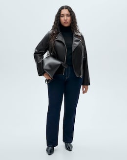 Mango Faux Leather Jacket