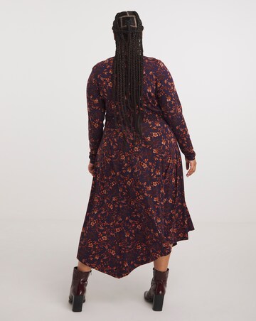 Joe Browns Joe's Favourite Purple Wrap Maxi Jersey Dress