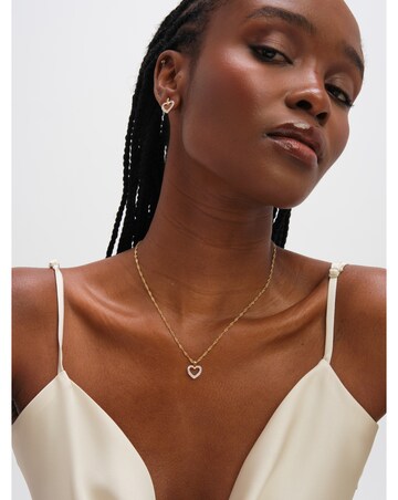 Jon Richard Two Tone Open Heart Set - Gift Box