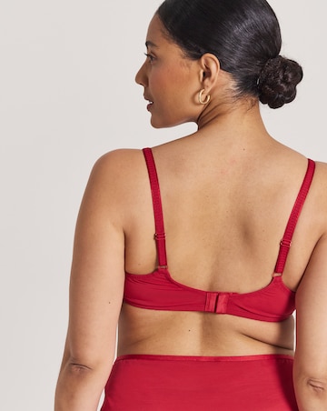 Pretty Secrets (2 Pack) Willow Stretch Lace Balcony Bras (B-F) Black/Red