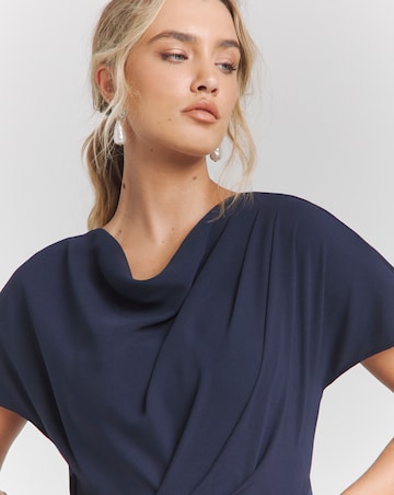 Joanna Hope Draped Midi Dress